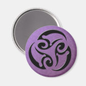 Tribal3Goddess - Lila Magnet (Vorderseite/Rückseite)