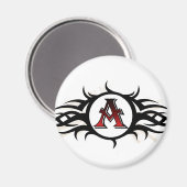 Tribal A Round Magnet (Vorderseite/Rückseite)