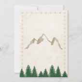 Tribal Adventure Baby Shower Einladung (Rückseite)