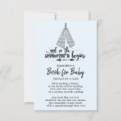 Tribal Adventure Boys Baby Shower Book for Baby Einladung (Vorderseite)