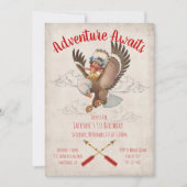 Tribal Adventure Indian Birthday Party Einladung (Vorderseite)