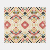 Tribal African Zickzack Aztec Muster Fleecedecke (Vorderseite (Horizontal))