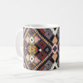 Tribal African Zickzack Aztec Muster Kaffeetasse (Vorderseite Links)