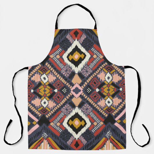 Tribal African Zickzack Aztec Muster Schürze (Vorderseite)
