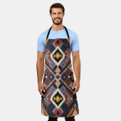 Tribal African Zickzack Aztec Muster Schürze (Getragen)