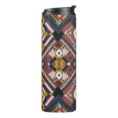 Tribal African Zickzack Aztec Muster Thermosbecher (Nach links gedreht)