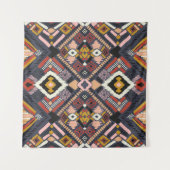 Tribal African Zickzack Aztec Muster Wandteppich (Vorderseite (Horizontal))