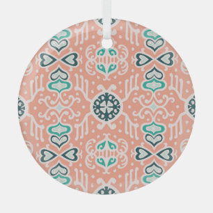 Tribal Afrikanisch, nahtloses Azteken-Muster. Ornament Aus Glas