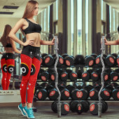 Tribal Afro Mask Capri Leggings