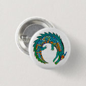 Tribal Alligator Art Button (Vorne & Hinten)