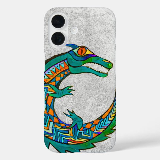 Tribal Alligator Art Case-Mate iPhone Hülle (Rückseite)