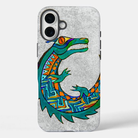 Tribal Alligator Art Case-Mate iPhone Hülle (Rückseite)