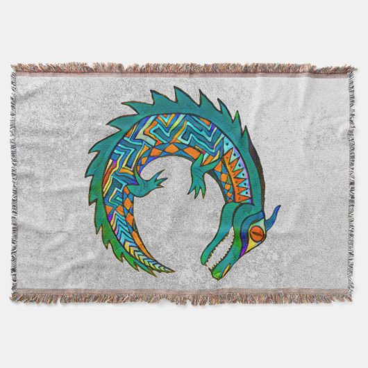Tribal Alligator Art Decke (Vorderseite)