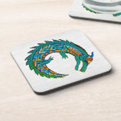Tribal Alligator Art Getränkeuntersetzer (Linke Seite)