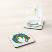 Tribal Alligator Art Getränkeuntersetzer (Rechte Seite)