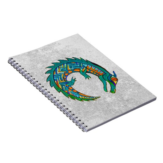 Tribal Alligator Art Notizblock (Rechte Seite)