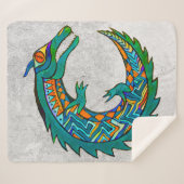 Tribal Alligator Art Sherpadecke (Vorderseite (Horizontal))