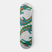 Tribal Alligator Art Skateboard (Vorderseite)