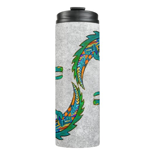 Tribal Alligator Art Thermosbecher (Vorderseite)