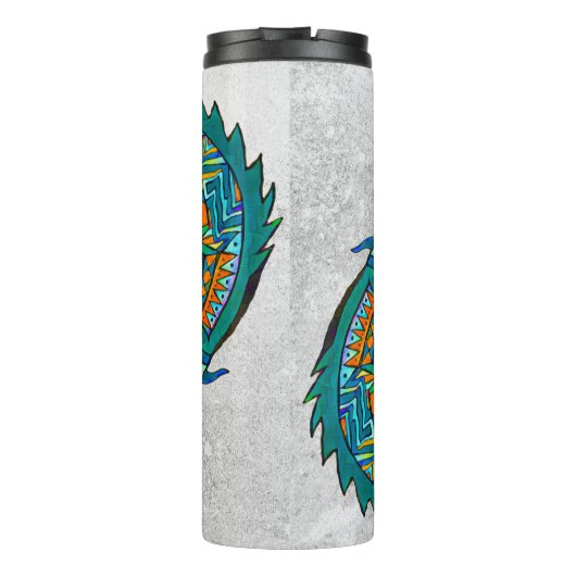 Tribal Alligator Art Thermosbecher (Rückseite)