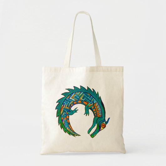 Tribal Alligator Art Tragetasche (Vorne)
