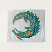 Tribal Alligator Art Wandteppich (Vorderseite (Horizontal))