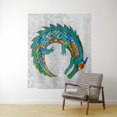 Tribal Alligator Art Wandteppich (Beispiel)