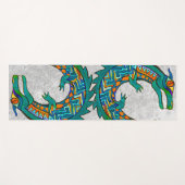 Tribal Alligator Art Yogamatte (Vorderseite (Horizontal))