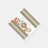 Tribal Animal Baby Dusche Serviette (Ecke)