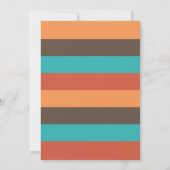 Tribal Animal Characters Baby Shower Einladung (Rückseite)