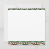 Tribal Animal Native Indian Baby Dusche Einladung (Rückseite)