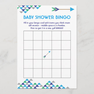 Tribal & Arrow Baby Boy Showkarten Einladung