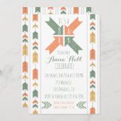 Tribal Arrow Baby Dusche Neutrale Einladung (Vorne/Hinten)