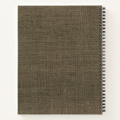 Tribal Arrow Baby Showbook Rustic Burlap Notizblock (Rückseite)