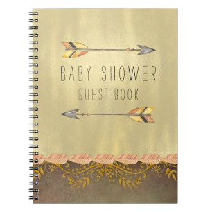 Tribal Arrow Baby Shower Gast Notizblock