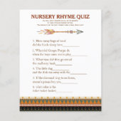 Tribal Arrow Baby Showspiele (Rückseite)