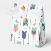 Tribal Arrow Blue Orange Green Fevor Box Geschenkschachtel (Vorderseite)