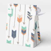 Tribal Arrow Blue Orange Green Fevor Box Geschenkschachtel (Rückseite)