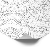 Tribal Arrow Mandala Malbuch Intricate Kunst Poster (Ecke)
