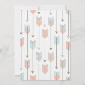 Tribal Arrows Baby Shower Einladung (Rückseite)