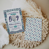 Tribal Arrows Baby Shower Invitation, Es ist ein J