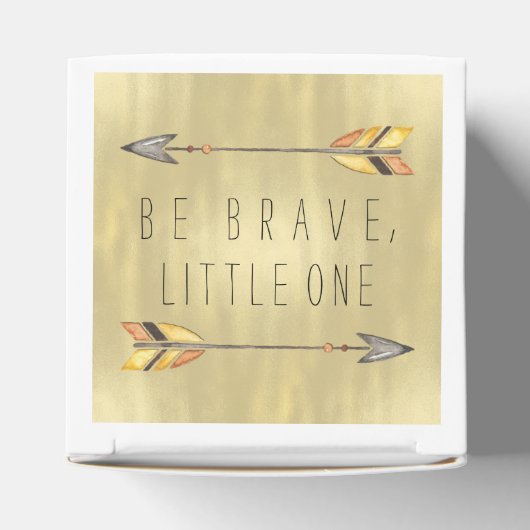 Tribal Arrows Be Brave Baby Shows Geschenkschachtel (Oben)