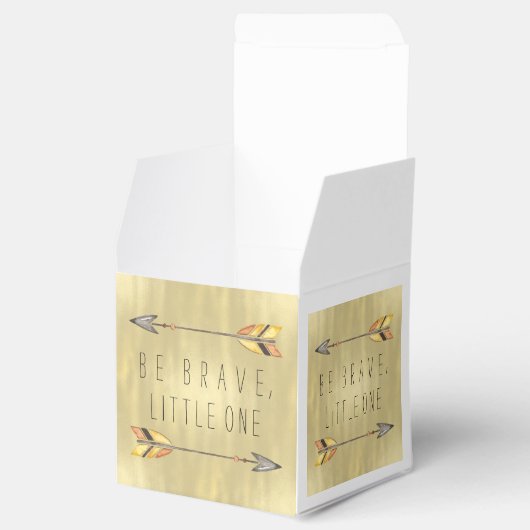 Tribal Arrows Be Brave Baby Shows Geschenkschachtel (Geöffnet)