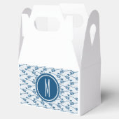 Tribal Arrows | Navy Monogram Geschenkschachtel (Geöffnet)