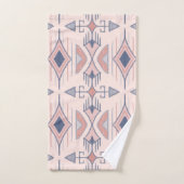 Tribal Arrows, Slate Blue, Blush Pink, Terracotta Badhandtuch Set (Handtuch)