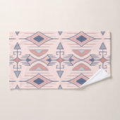 Tribal Arrows, Slate Blue, Blush Pink, Terracotta Badhandtuch Set (Handtuch)