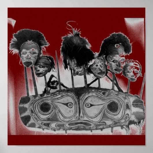 Tribal Art #2 B+W Poster (Vorne)
