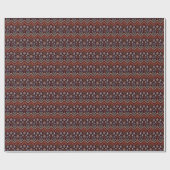 Tribal Art Boho Geometric Print Geschenkpapier (Flach)