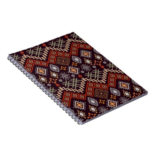 Tribal Art Boho Geometric Print Notizblock (Rechte Seite)