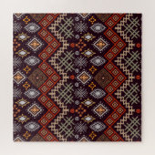 Tribal Art Boho Geometric Print Puzzle (Horizontal)